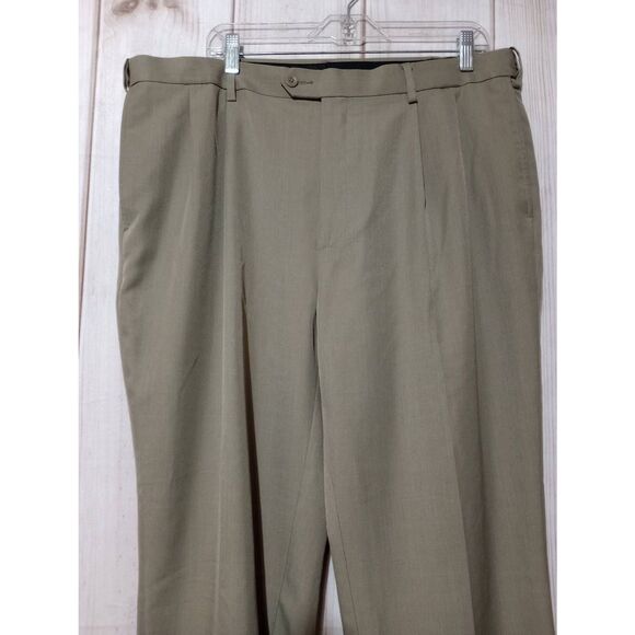 Savane Pants‎ Men's 38 30 Tan Professional Comfort Waist - Picture 3 of 8